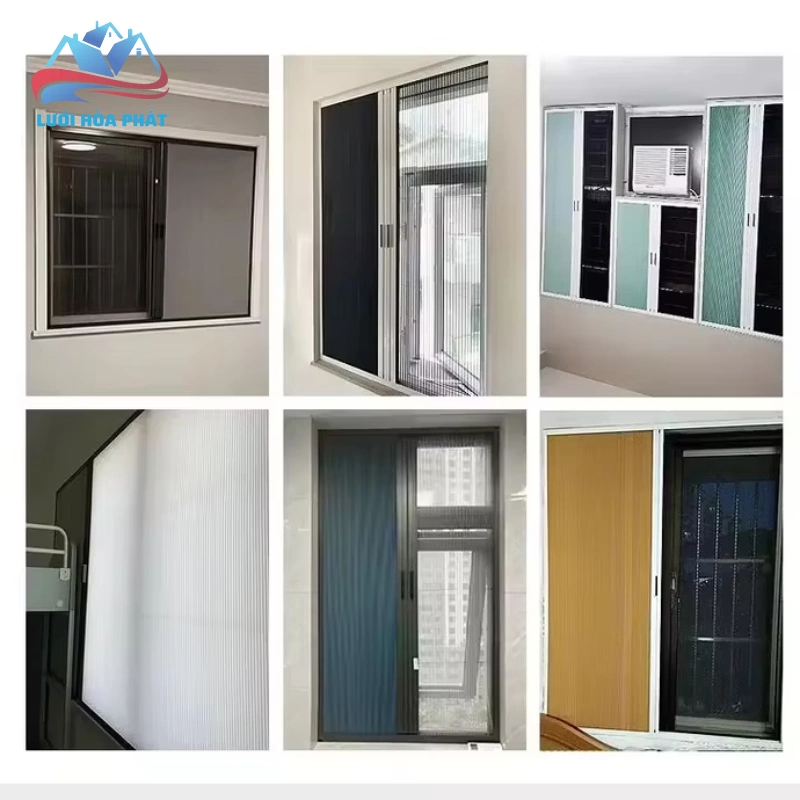 cửa lưới chống muỗi kết hợp rèm tổ ong