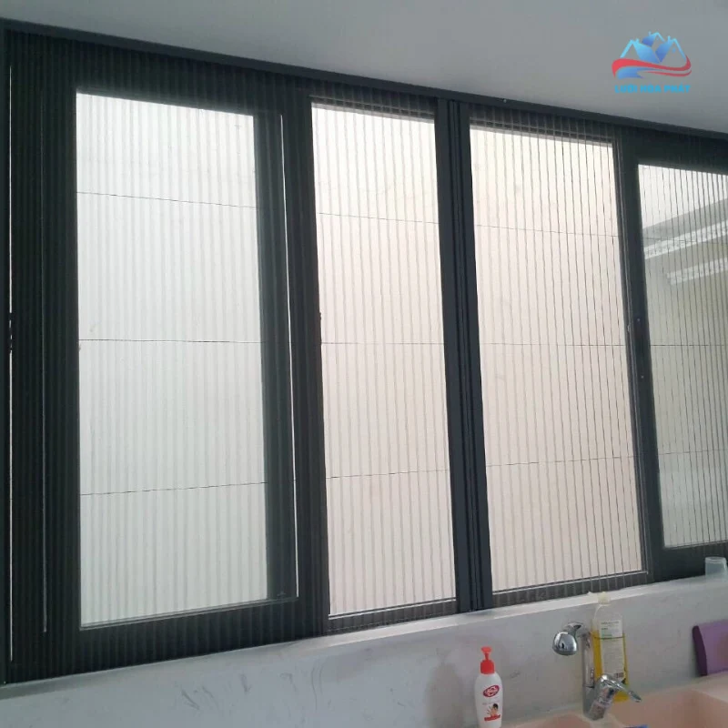 Cửa lưới chống muỗi dạng xếp xích không ray 2 cánh DX 16