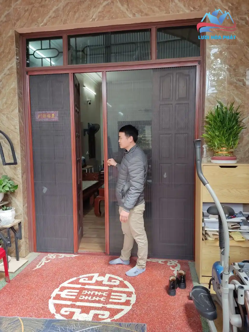 Cửa lưới chống muỗi cố dịnh