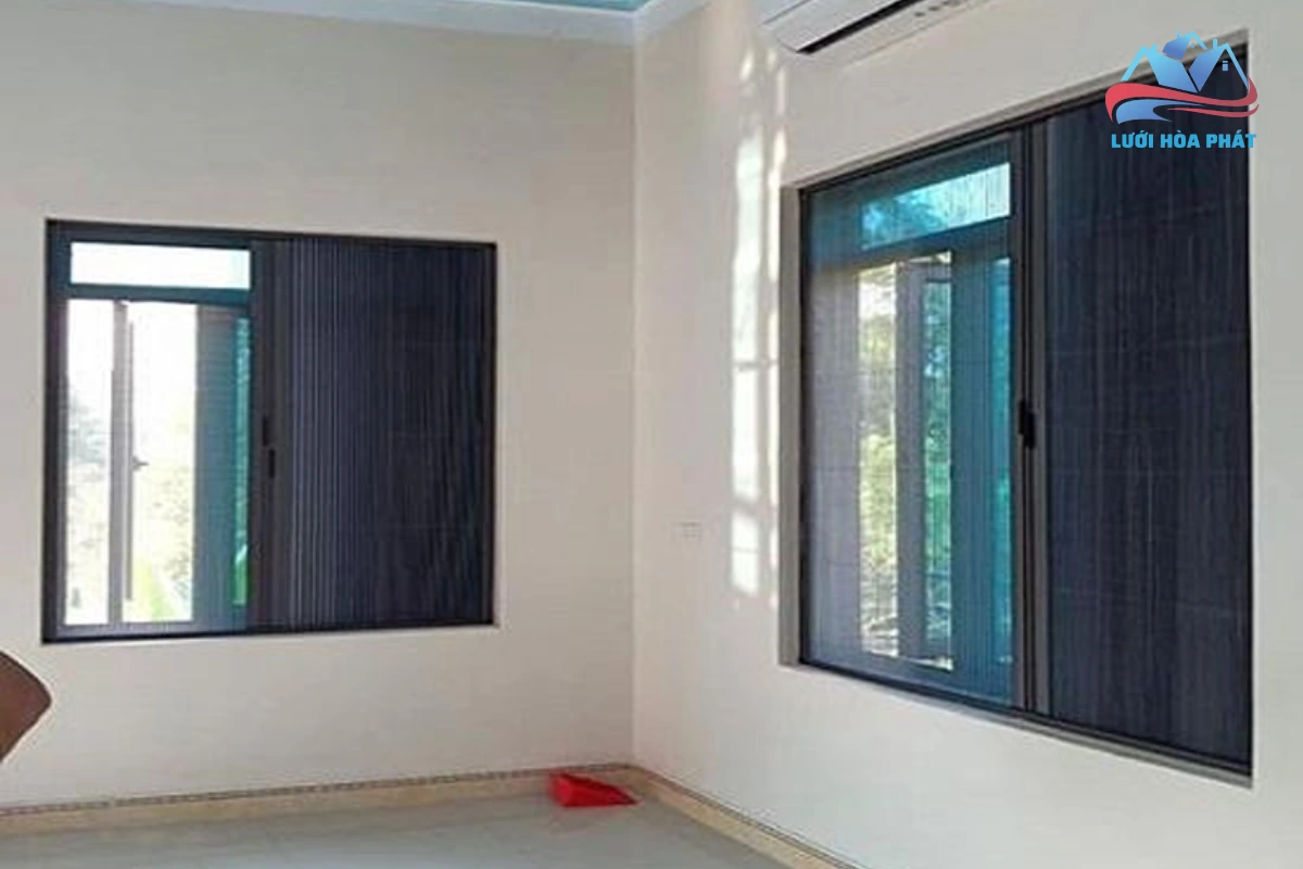 cửa lưới chống muỗi kết hợp rèm