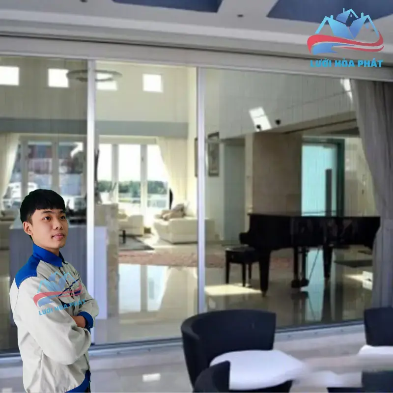 Cửa lưới chống muỗi dạng xếp DX 04
