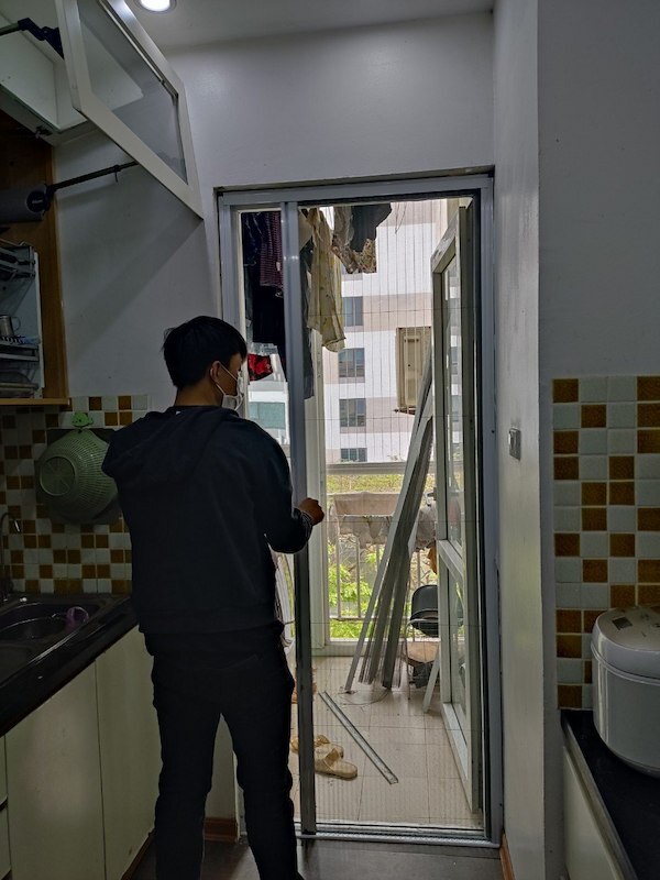 Cửa lưới chống muỗi dạng lùa